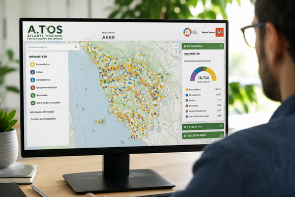 Toscana, online la mappa degli impianti da fonti rinnovabili